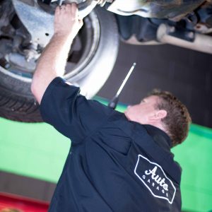Auto Garage vehicle inspection suspension